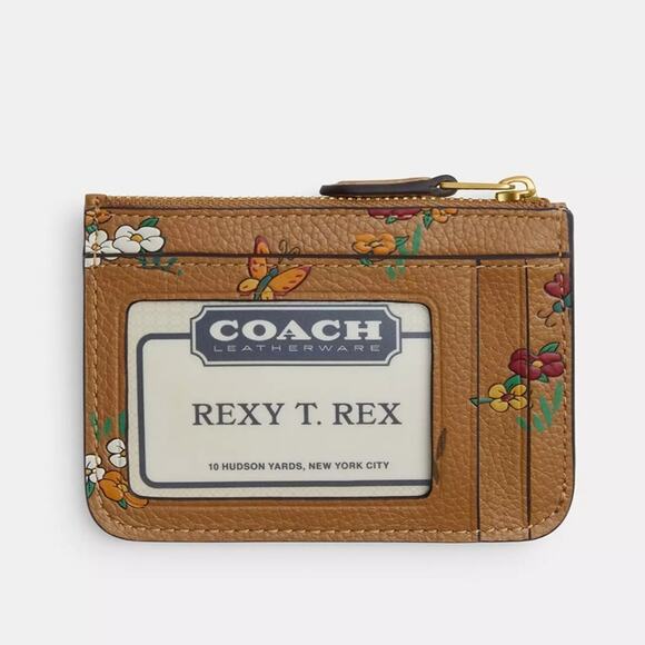 🐭 Disney X Coach Essential Mini Id Card Case With Mickey Mouse Minnie Mouse - Picture 3 of 8